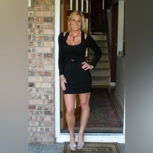 Alexander Wang Long Sleeve Cutout Black Mini Dress Size 8.